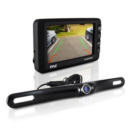 PYLE USA Pyle USA 1Y6480 4.3 in. Display Wireless Rear View Back-Up Camera & Monitor Parking Reverse Assist System PLCM4375WIR